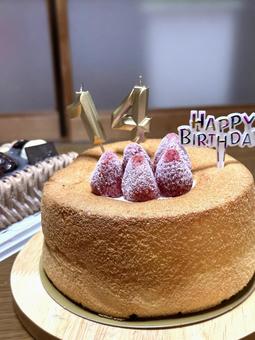 14歳誕生日 14歳,誕生日,いちごの写真素材