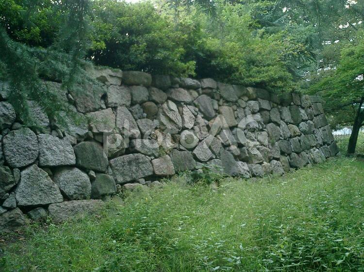 淀城の天守台 淀城,淀城の天守台,淀城天守台の写真素材
