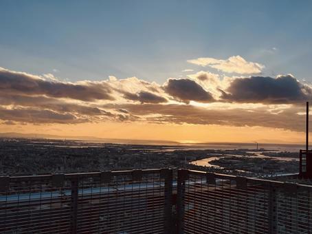 夕焼け 夕焼け 景色,風景,日常の写真素材