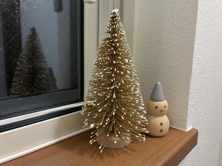 クリスマスインテリア クリスマス,雪だるま,インテリアの写真素材