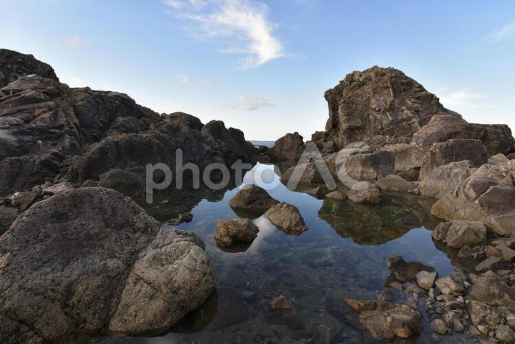 夏の室戸岬 室戸岬,夏,水平線の写真素材