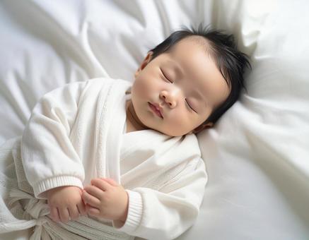 ぐっすりな赤ちゃん ぐっすりな赤ちゃんの写真
