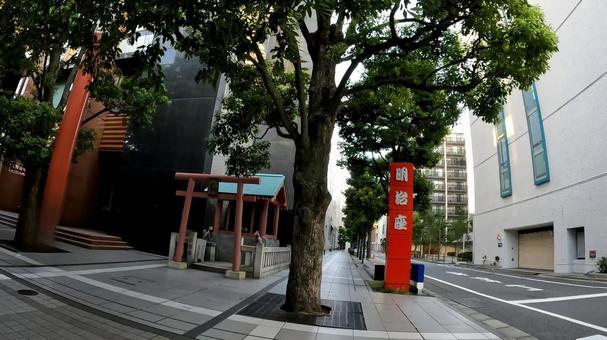 明治座の鎮守 笠間稲荷 明治座の鎮守 笠間稲荷 笠間稲荷神社,明治座,東京の写真素材