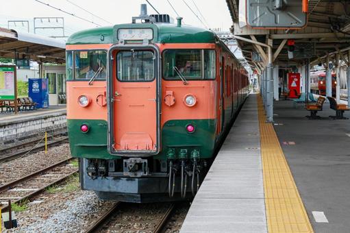 しなの鉄道 しなの鉄道 小諸,小諸駅,ホームの写真素材