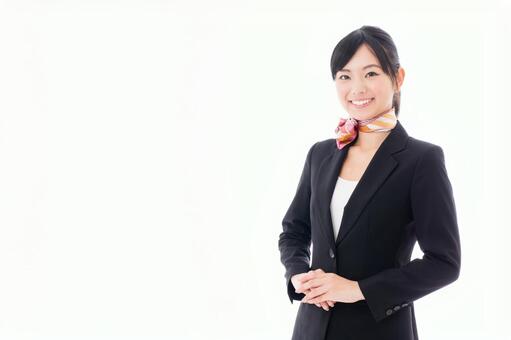 スカーフを巻いたビジネスウーマン 女性,ビジネスウーマン,ビジネスの写真素材