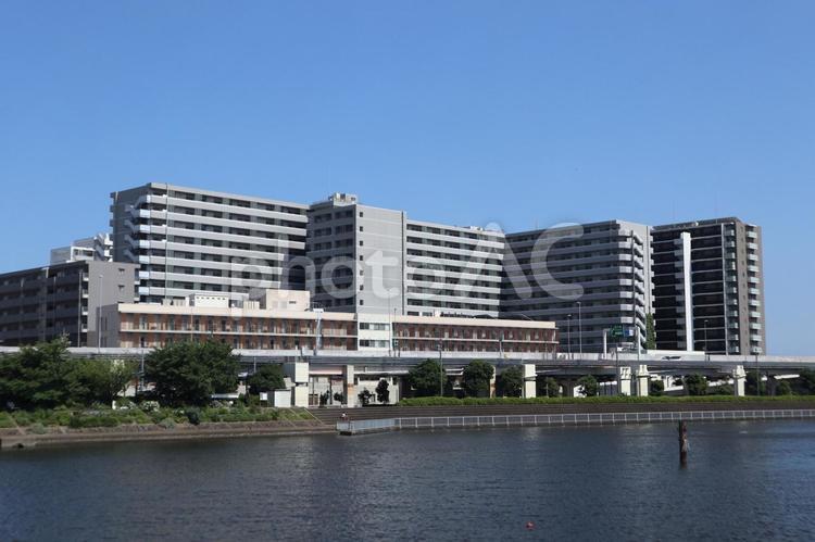 立会川　街並み 立会川,品川区,街並みの写真素材