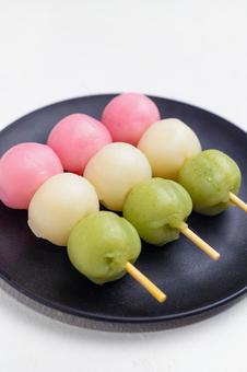 三色だんご2 だんご,三色団子,和菓子の写真素材