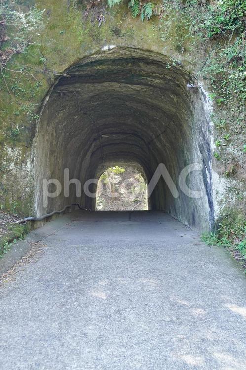 燈籠坂大師の切通しトンネル トンネル,岩肌,遺跡の写真素材