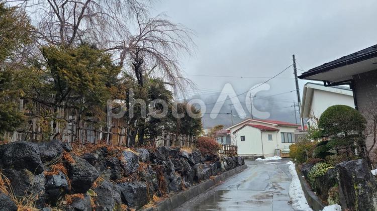 昔ながらの街並み 田舎,道,通りの写真素材