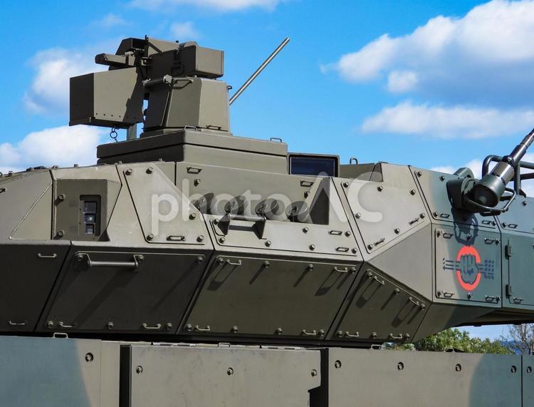陸上自衛隊 16式機動戦闘車の発射発煙弾 陸上自衛隊,自衛隊,16式機動戦闘車の写真素材