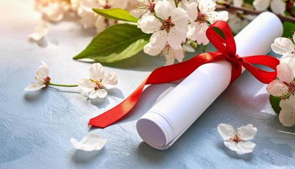 卒業　卒業証書　卒様式イメージの写真