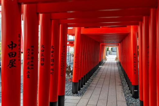 大田区 穴守稲荷神社 千本鳥居(東京) 大田区 穴守稲荷神社 千本鳥居(東京)の写真