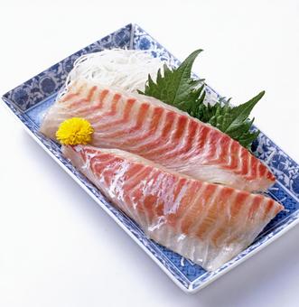 鯛の刺身 鯛の刺身 鯛,刺身,ブロックの写真素材
