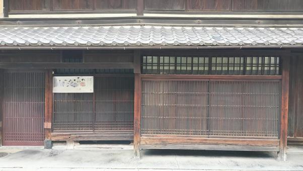京都 町家 京都,町家,格子戸の写真素材
