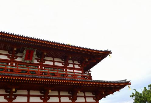 奈良平城京跡歴史公園 右にスペース 奈良平城京跡歴史公園 右にスペース 朱雀門,平城宮跡,奈良の写真素材