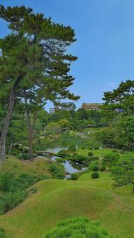 広島　縮景園の風景 縮景園,広島市,名勝の写真素材