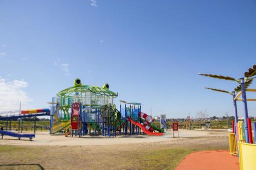 油ヶ淵水辺公園 遊具 油ヶ淵水辺公園,遊具,公園の写真素材