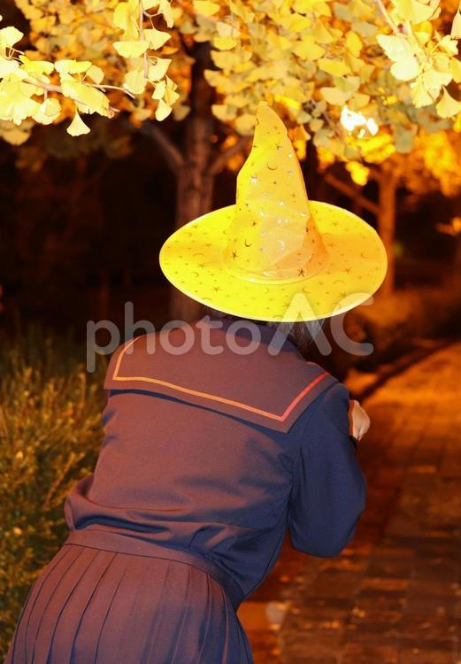 ハロウィン② ハロウィン,制服,子供の写真素材