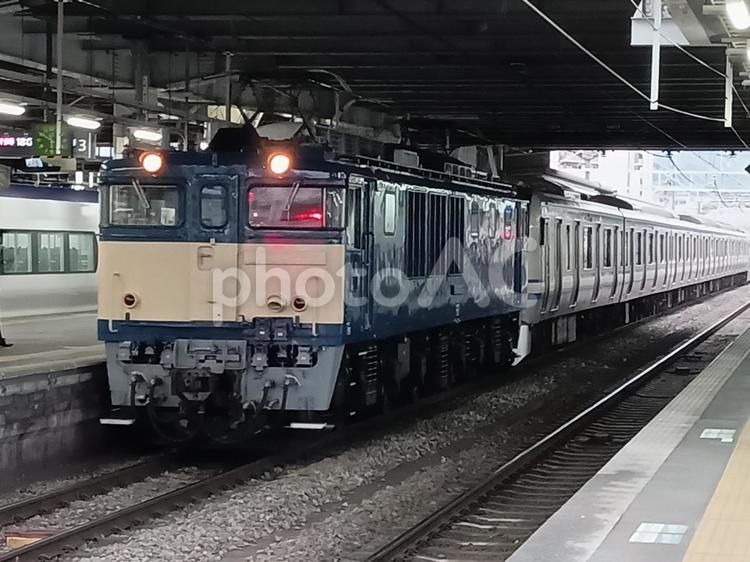 ＥＦ６４形牽引の長野配給 ef６４ー１０３１,山男,配給輸送の写真素材