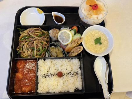中華お弁当セット 中華,お弁当,セットの写真素材