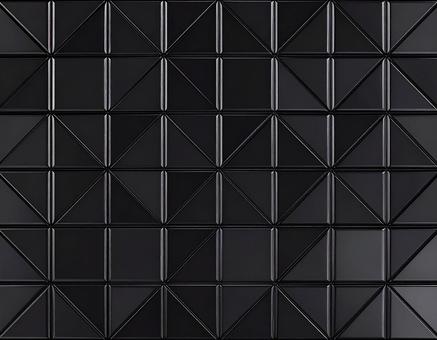 黒三角ガラスタイル模様 黒三角ガラスタイル模様の写真