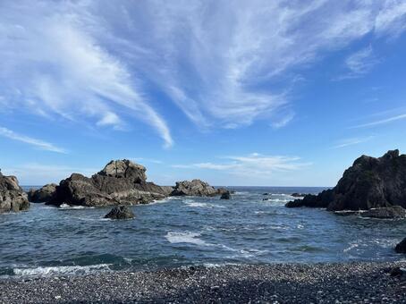 高知県の海岸　海 高知県,海,波の写真素材