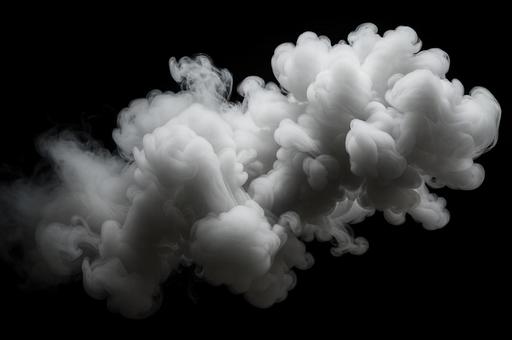 雲のような密度の煙 雲のような密度の煙の写真
