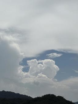 Photo, sky, heart, cloud cover, 