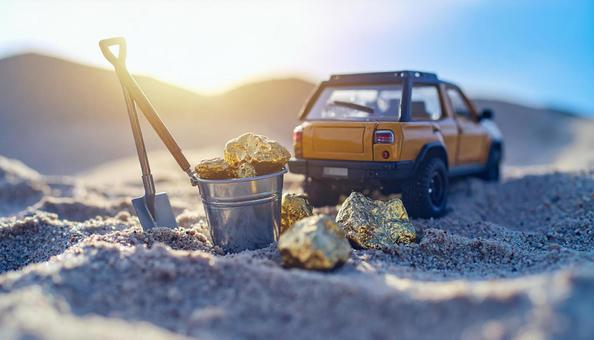 トレジャーハンター 金塊 スコップ トレジャーハンター 金塊 スコップの写真