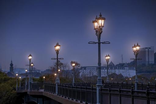 夜景 街灯の灯り 夜景 街灯の灯り 夜景,街灯,灯りの写真素材
