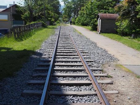 手宮線跡地 手宮線跡地 手宮線跡地,小樽,北海道の写真素材