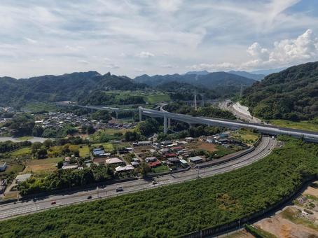 相模川・小倉橋付近 相模川・小倉橋付近 ドローン,空撮,相模川の写真素材