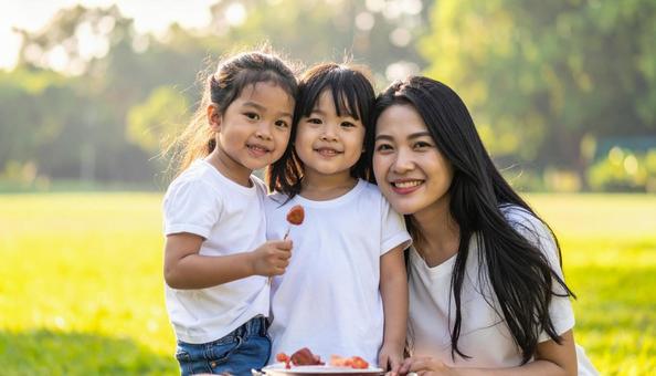 バーベキュー BBQ 親子の写真 バーベキュー BBQ 親子の写真の写真