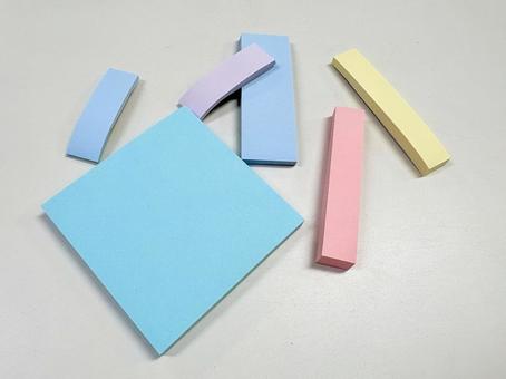 付箋 01 ふせん,メモ用紙,文具の写真素材