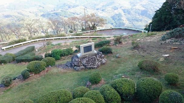 掛川の山頂から見下ろす風景 掛川の山頂から見下ろす風景 掛川,山の風景,展望の写真素材