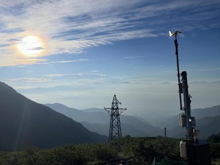 オレンジ色の太陽 オレンジ色の太陽の写真
