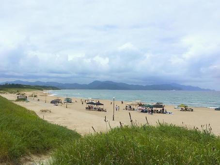 夏の風景 ビーチ 夏の風景 ビーチ ビーチ,海水浴,海水浴場の写真素材