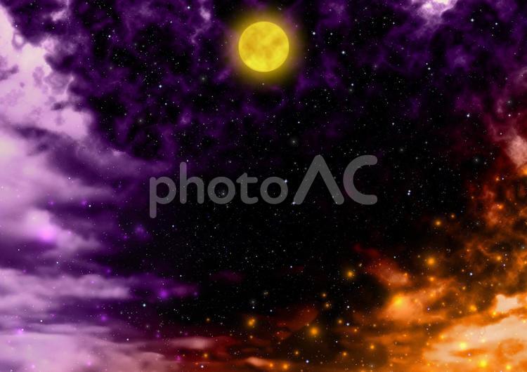 【ぴかぴかのドット】ハロウィンイメージ背景素材　04 ぴかぴか,ドット,水玉の写真素材