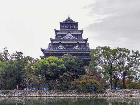 【広島県】広島市・広島城 広島城,広島県,城の写真素材