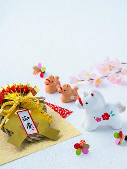 新年 2026年 午年 新年 2026年 午年 2026年,令和8年,年賀状の写真素材