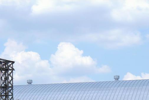 Warehouse/factory roof and sky 2, JPG Warehouse/factory roof and sky 2, JPG