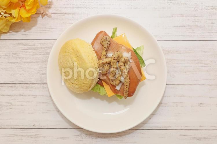 チキンバーガー チキンバーガー,チキン,チキンサンドの写真素材