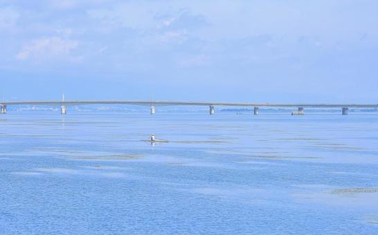 湖上を行く 湖上を行く 風景,自然,琵琶湖の写真素材