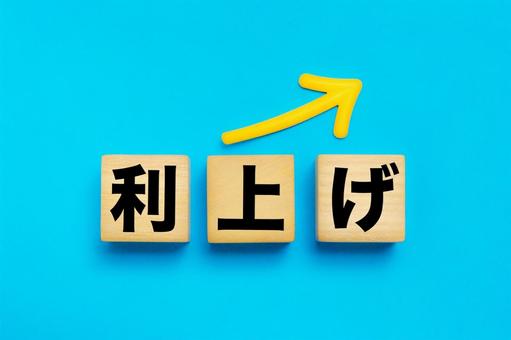 利上げの文字ブロック 利上げの文字ブロック 利上げ,金利,経済の写真素材