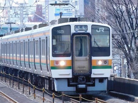 東海の211系 jr東海,中央線,普通列車の写真素材