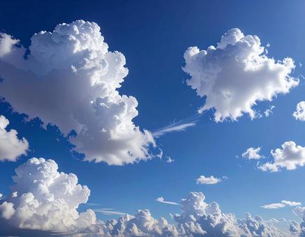 青空と雲 青空と雲の写真