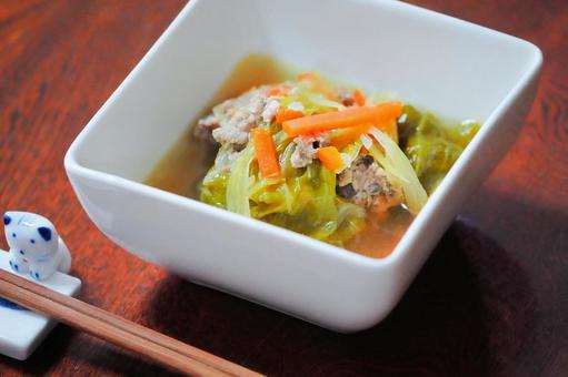 キャベツが破れたロールキャベツ 敗れキャベツ,キャベツ,ロールキャベツの写真素材