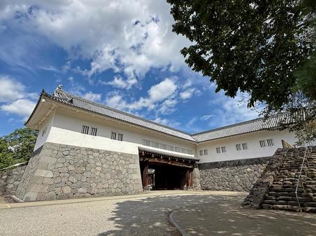 山形城跡1_二ノ丸東大手門 山形城,二ノ丸,大手門の写真素材
