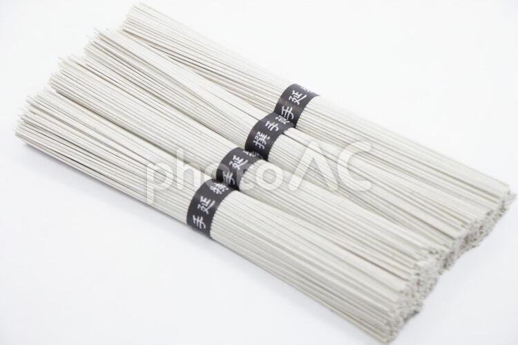 黒ゴマそうめん 黒ゴマそうめん,黒ゴマ,素麺の写真素材