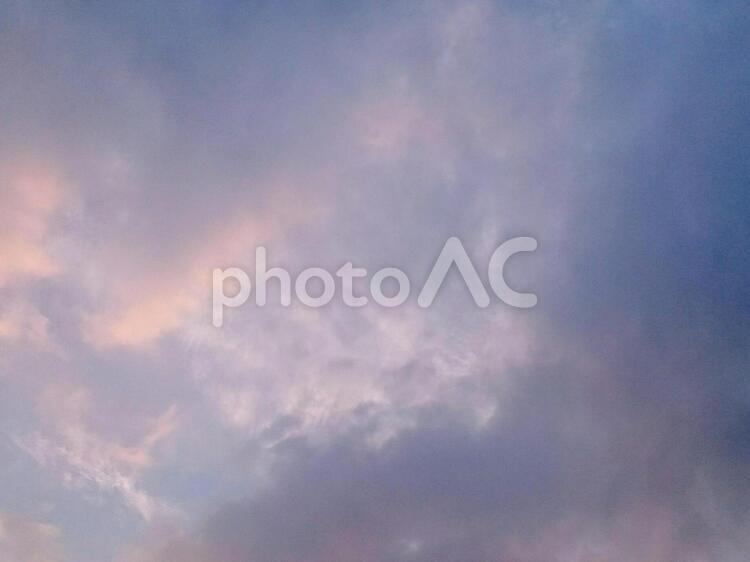 夕暮れの空 夕暮れ,空,ピンクの写真素材